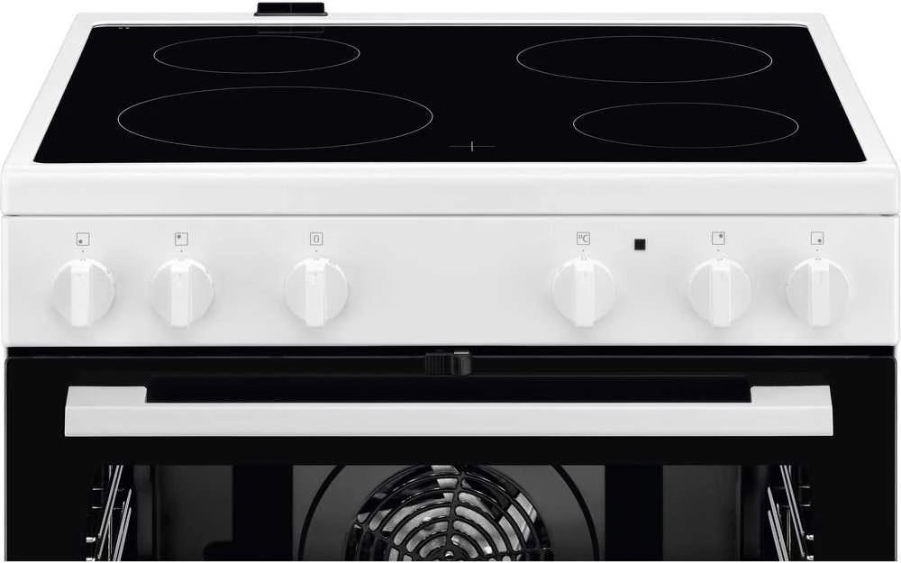 Viryklė Electrolux LKR64000NW keraminė kaitlentė, balta