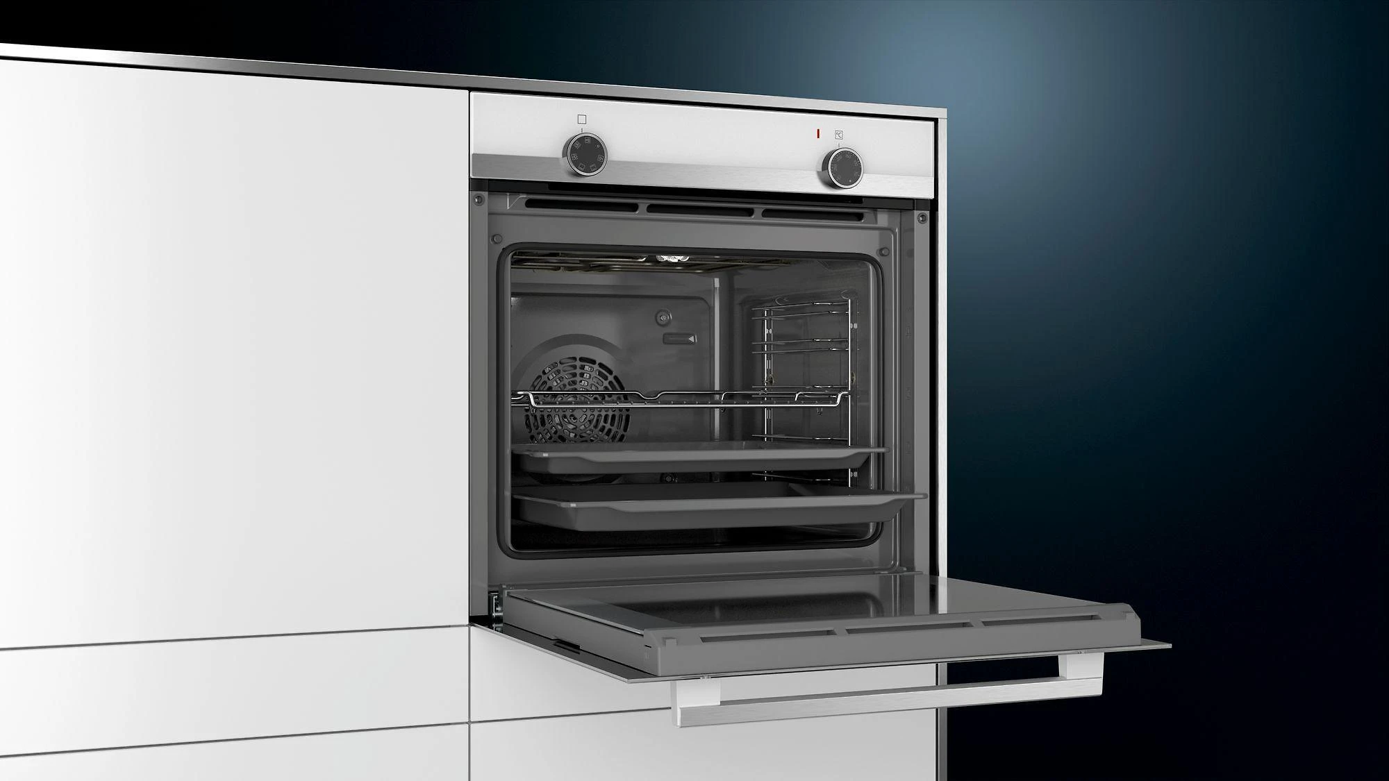 Siemens HB510ABV0S iQ100 erillisuuni, valkoinen