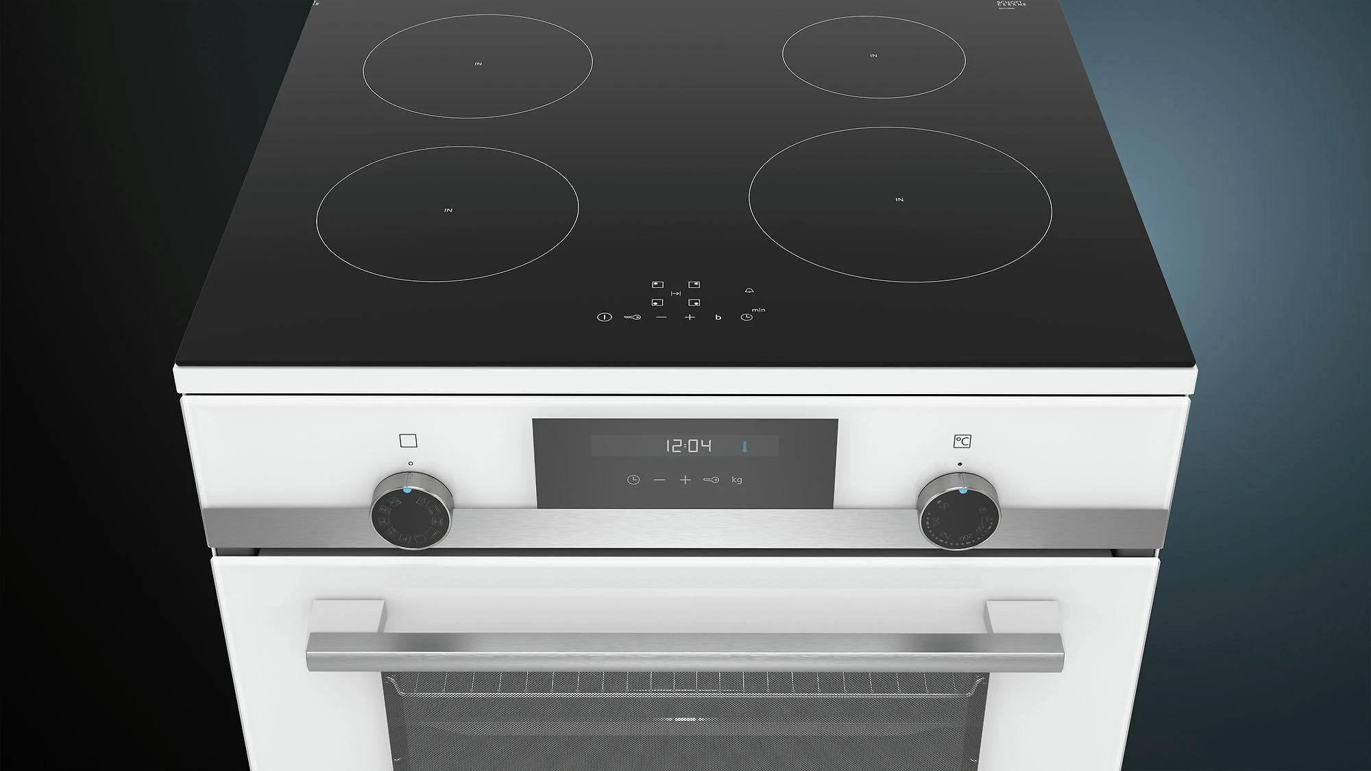 Orkaitė Siemens HL9S5E020U iQ500 induktioliesi, valkoinen