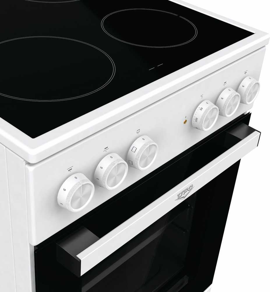 Orkaitė Upo UEC5A20W keraaminen liesi, valkoinen