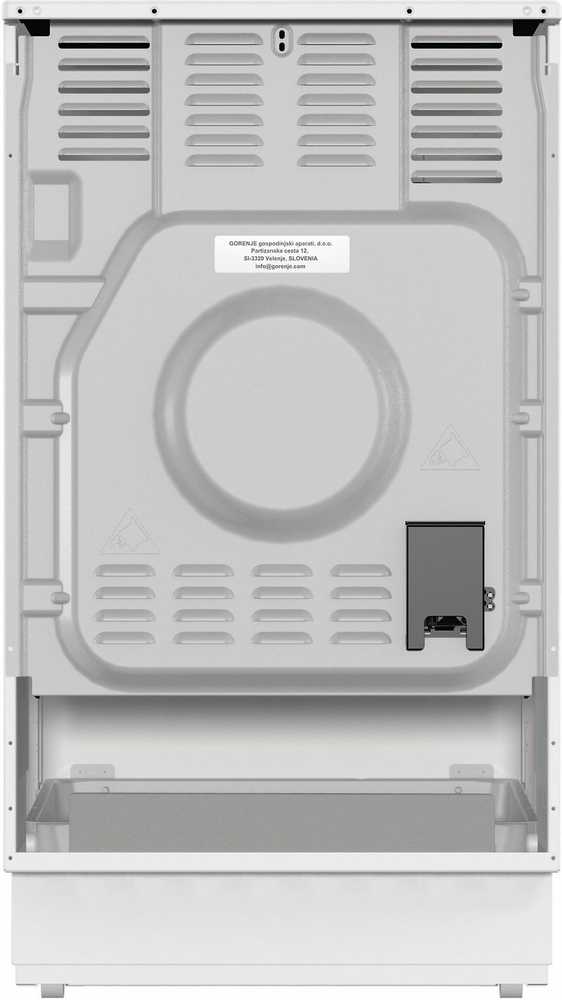 Orkaitė Upo UEC5A60W keraaminen liesi, valkoinen