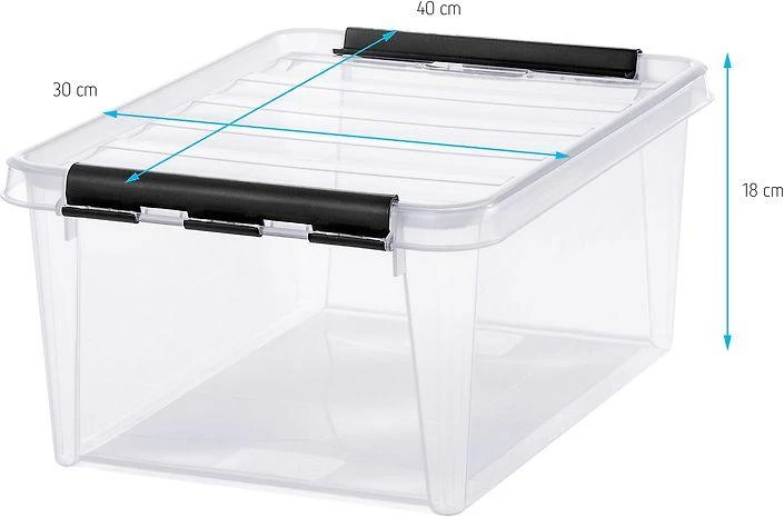 Orthex SmartStore Classic 15 laikymo dėžutė su dangteliu + 6 įdėklai