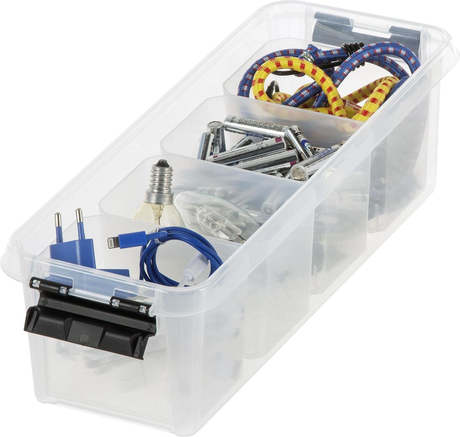 Orthex SmartStore Classic 4 laikymo dėžutė su dangteliu + 4 įdėklai