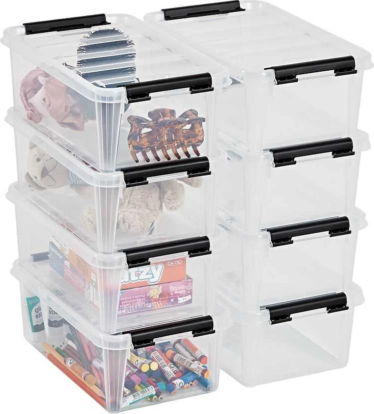 Orthex SmartStore Classic 4 L -säilytyslaatikko kannella, 8 kpl pakkaus