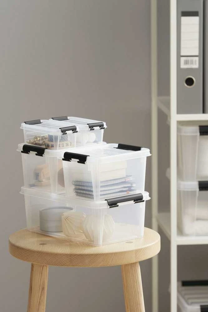 Orthex SmartStore Classic 4 L -säilytyslaatikko kannella, 8 kpl pakkaus