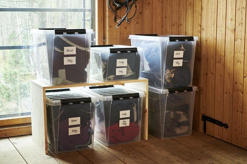 Orthex SmartStore Classic 52 L -säilytyslaatikko kannella, 3 kpl pakkaus
