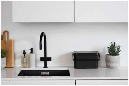SMARTSTORE Šiukšliadėžė bio atliekų juoda 5l