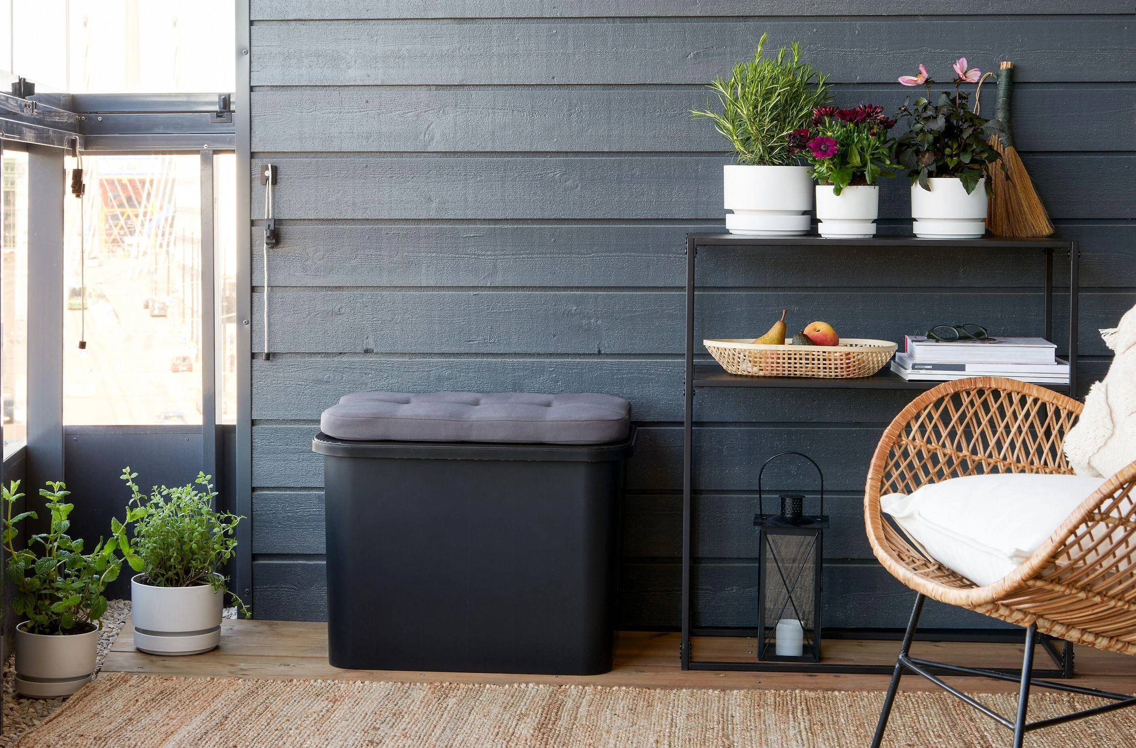 Orthex SmartStore Collect 76 pagalvėlė, juoda