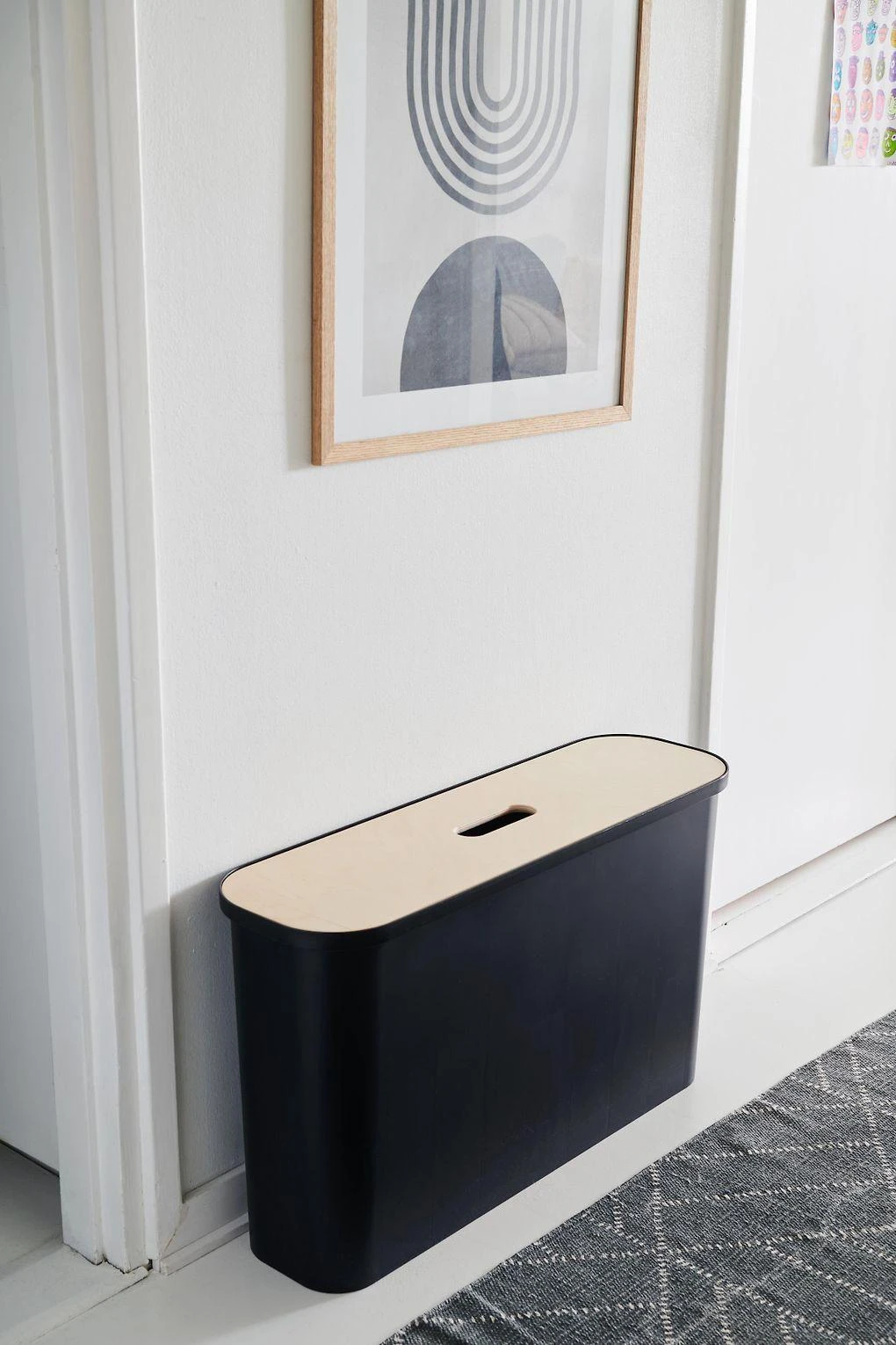 Orthex SmartStore Collect Slim 46 L rūšiavimo rinkinys, juodas