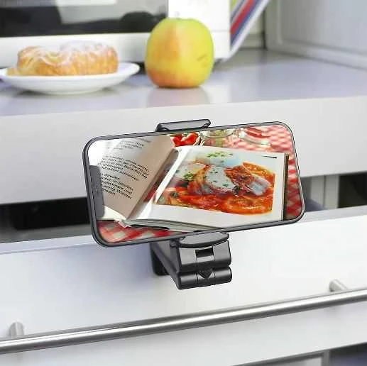 Deltaco Deltaco Reise-Halter m. Klemme f. Smartphones B:55-96mm