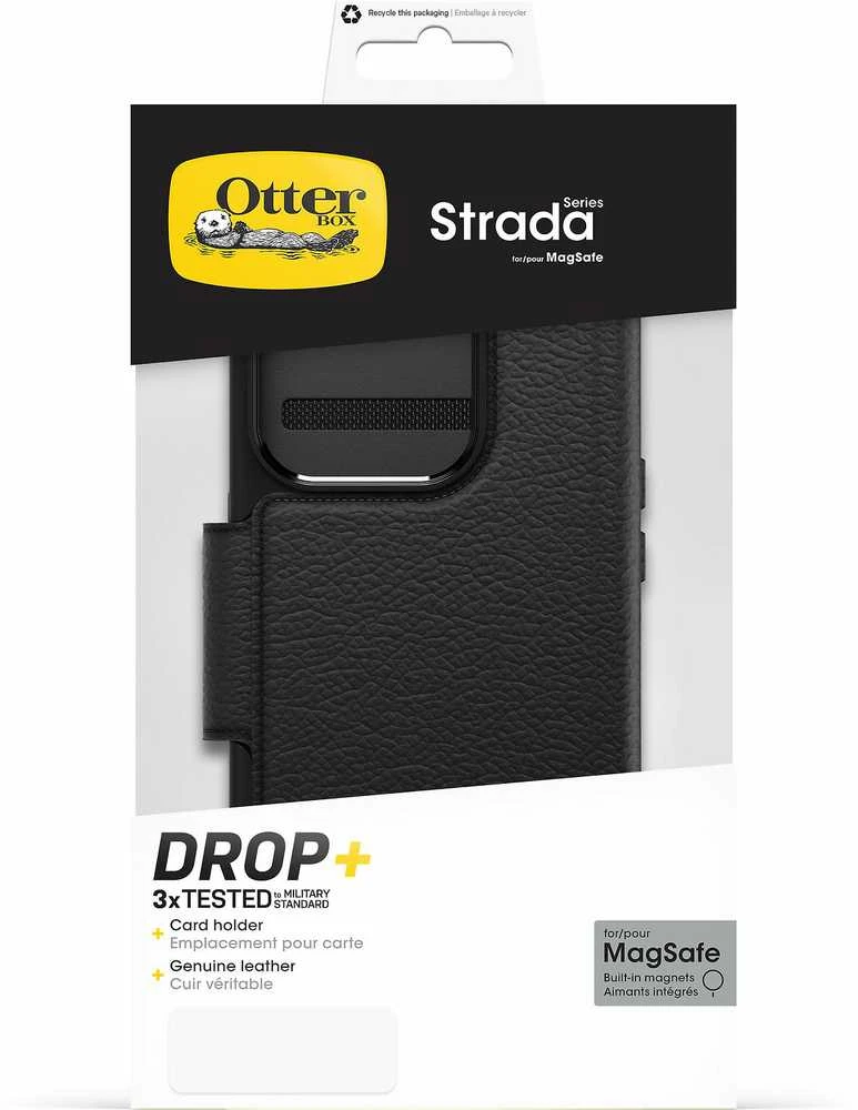 Dėklas OTTERBOX STRADA MAGSAFE IPHONE 15 PRO SHADOW Juodas