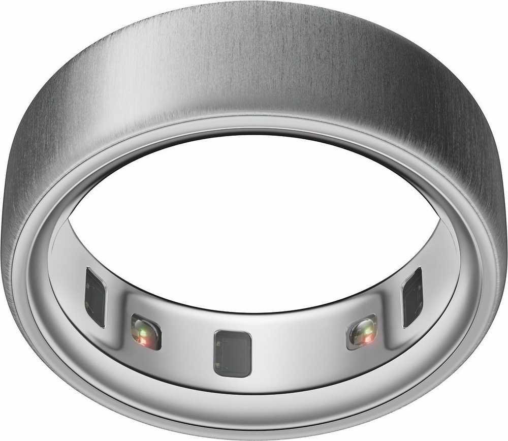 Išmanusis žiedas Oura Ring 4 | 11 dydžio, šlifuoto sidabro spalvos