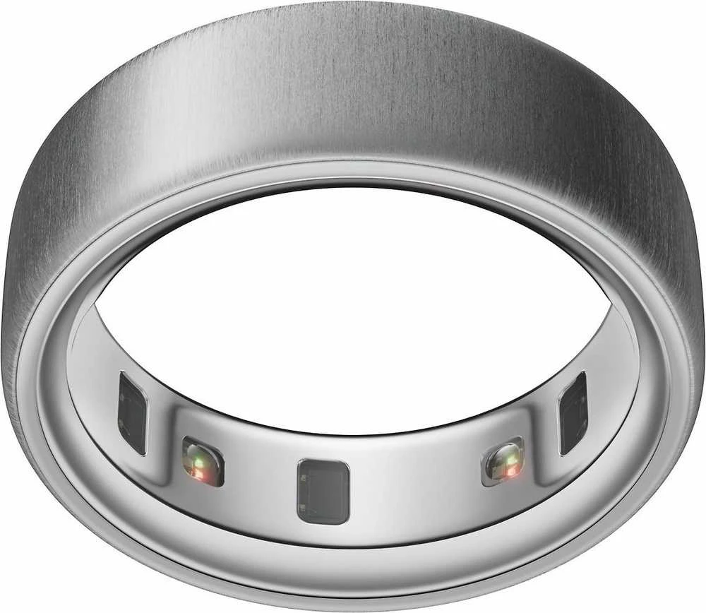 Išmanusis žiedas Oura Ring 4 | 12 dydžio, šlifuoto sidabro spalvos