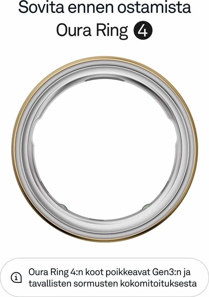 Išmanusis žiedas Oura Ring 4 | 9 dydžio, aukso spalvos