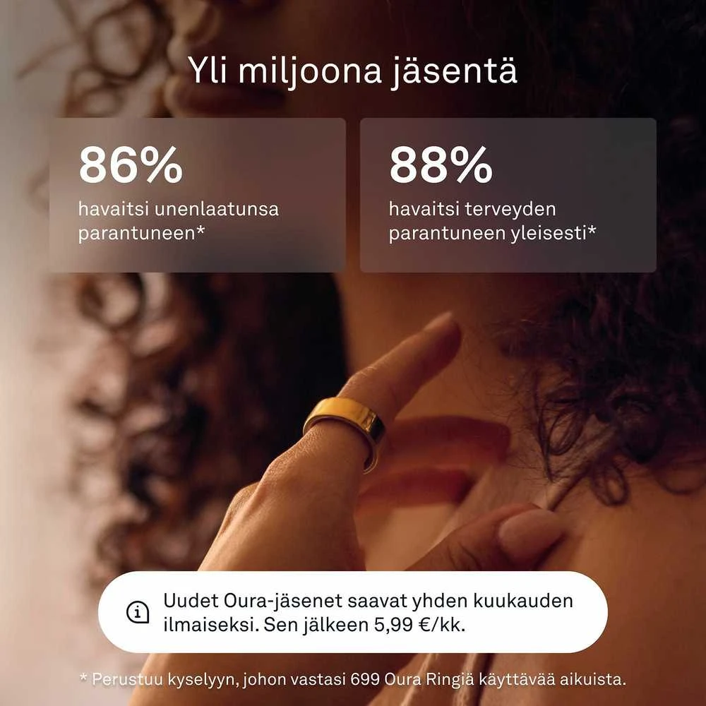 Išmanusis žiedas Oura Ring 4 | 9 dydžio, aukso spalvos