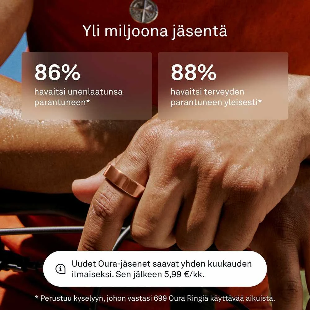 Išmanusis žiedas Oura Ring 4 | 12 dydžio, rusvo aukso spalvos