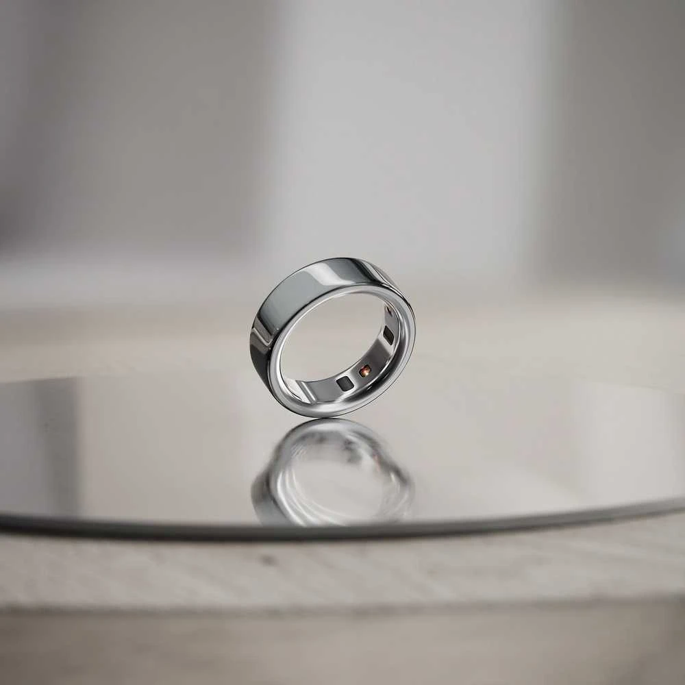 Išmanusis žiedas Oura Ring 4 | 7 dydžio, sidabro spalvos