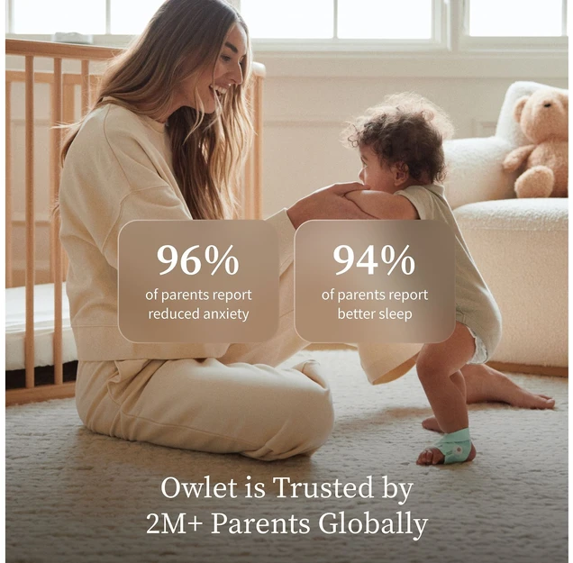 Išmani kūdikio kojinė „Owlet Dream Sock“, mėtų spalvos