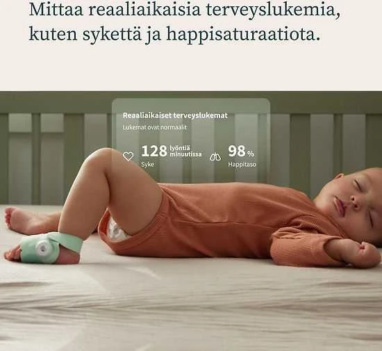 Išmani kūdikio kojinė „Owlet Dream Sock“, mėlynos spalvos + Owlet Cam 2 mobili auklė