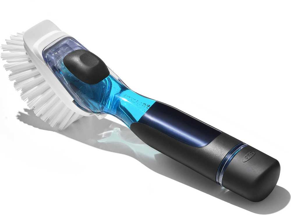 Oxo Good Grips indų šepetys su dozatoriumi
