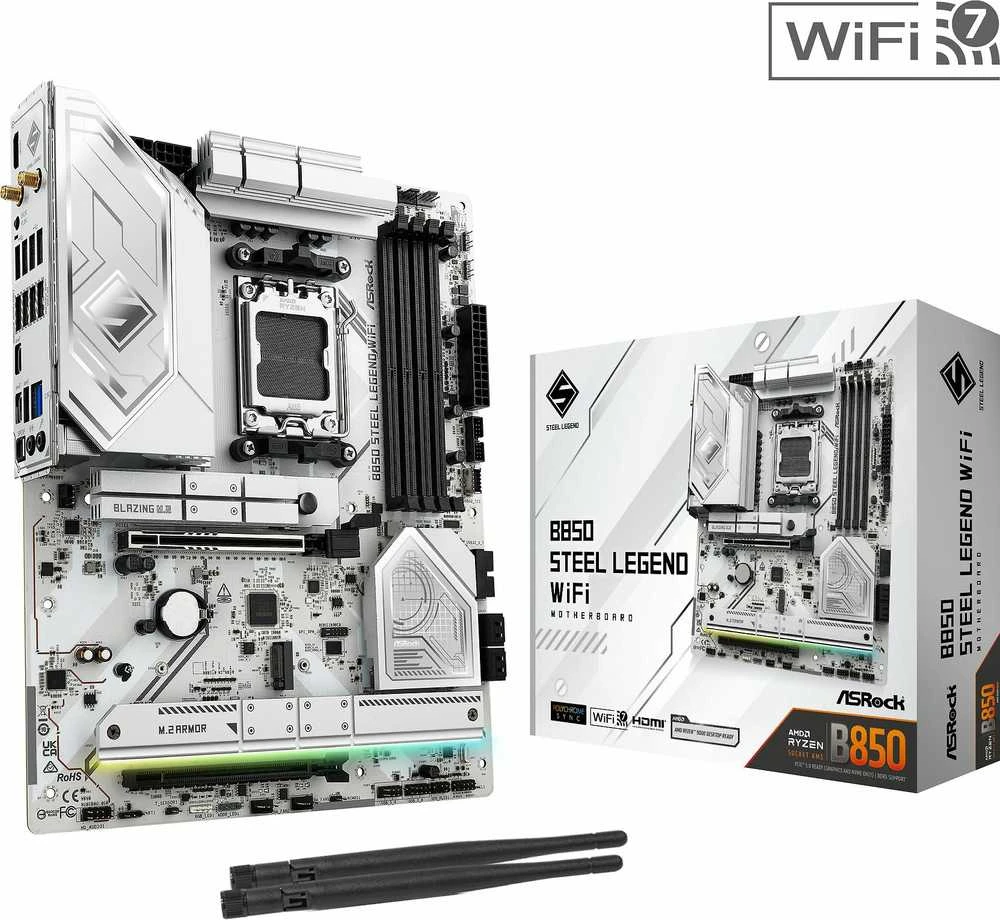 Asrock B850 Steel Legend WiFi AMD B850 Socket AM5 ATX