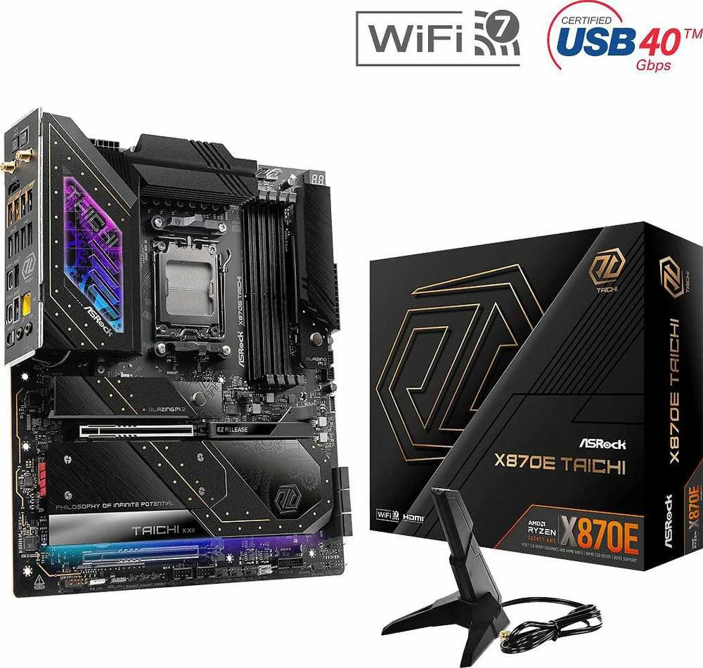 Pagrindinė plokštė ASROCK X870E TAICHI AM5 DDR5 ATX MB