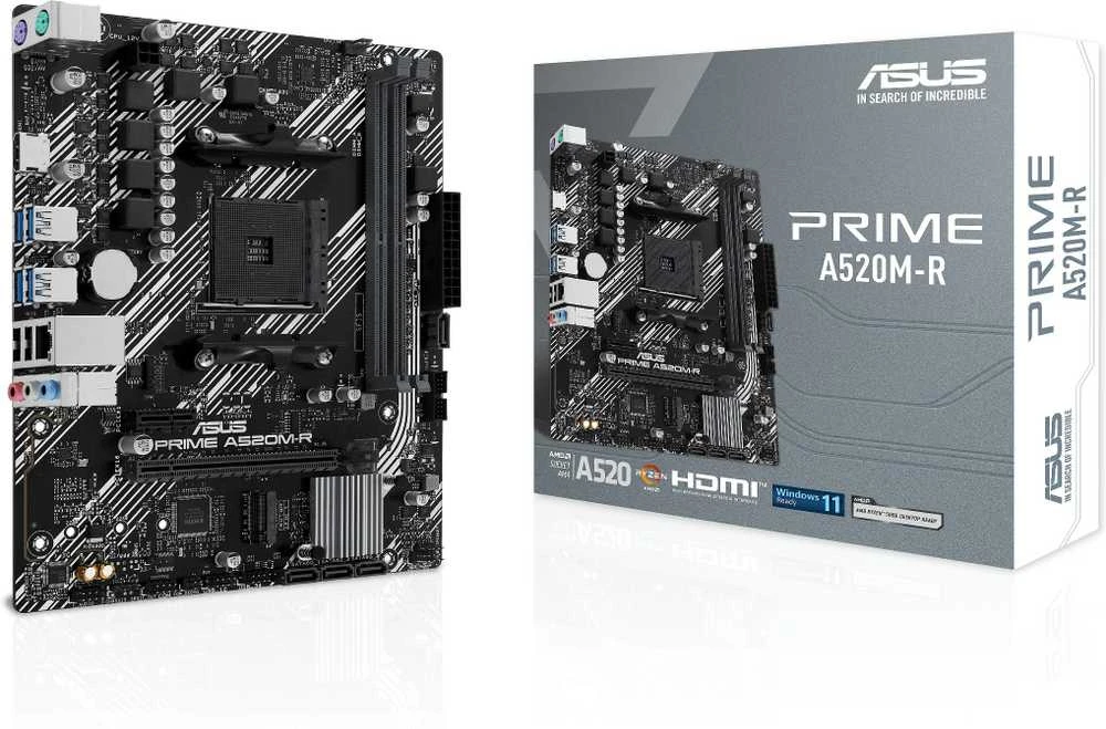 Pagrindinė plokštė „Asus“ | Procesorių šeima AMD A520 | Procesoriaus lizdas 1 x Socket AM4 | 2 DIMM lizdai - DDR4, ECC, nebuferiniai | Palaikomos standžiojo disko sąsajos SATA-600 (RAID), 1 x M.2 | SATA jungčių skaičius 4