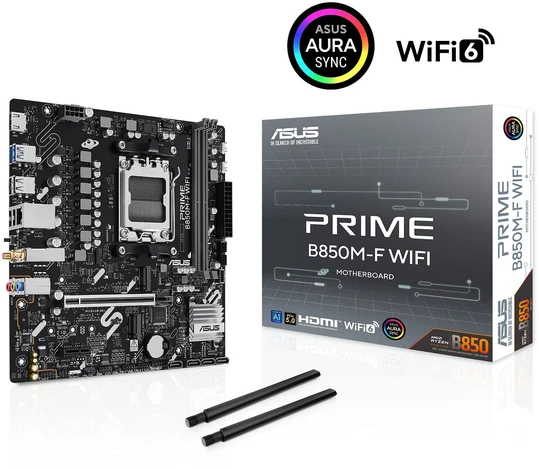Pagrindinė plokštė ASUS PRIME B850M-F WIFI (AM5) (D)