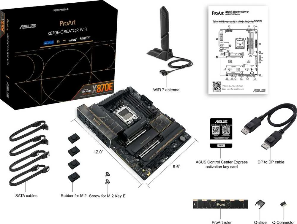 Pagrindinė plokštė Asus PROART X870E-CREATOR WIFI