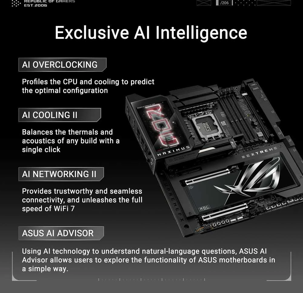Pagrindinė plokštė Motininė Plokštė - ASUS ROG Maximus Z890 Extreme LGA 1851 Extended ATX