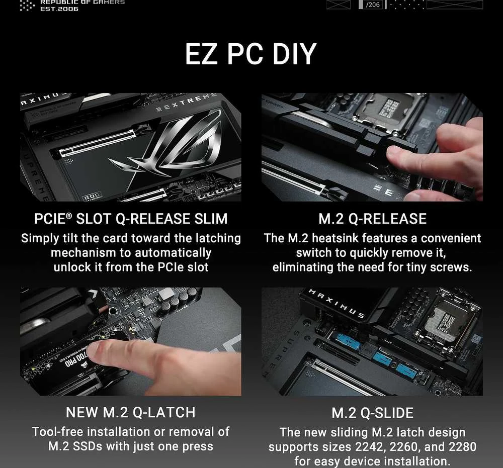 Pagrindinė plokštė Motininė Plokštė - ASUS ROG Maximus Z890 Extreme LGA 1851 Extended ATX