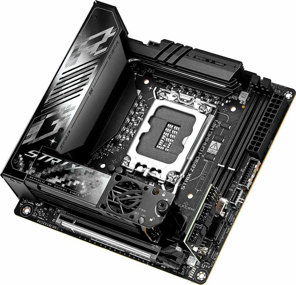 ASUS ROG Strix Z890-I žaidimų WiFi pagrindinė plokštė, LGA 1851 lizdas, Intel Z890, Mini-ITX, DDR5