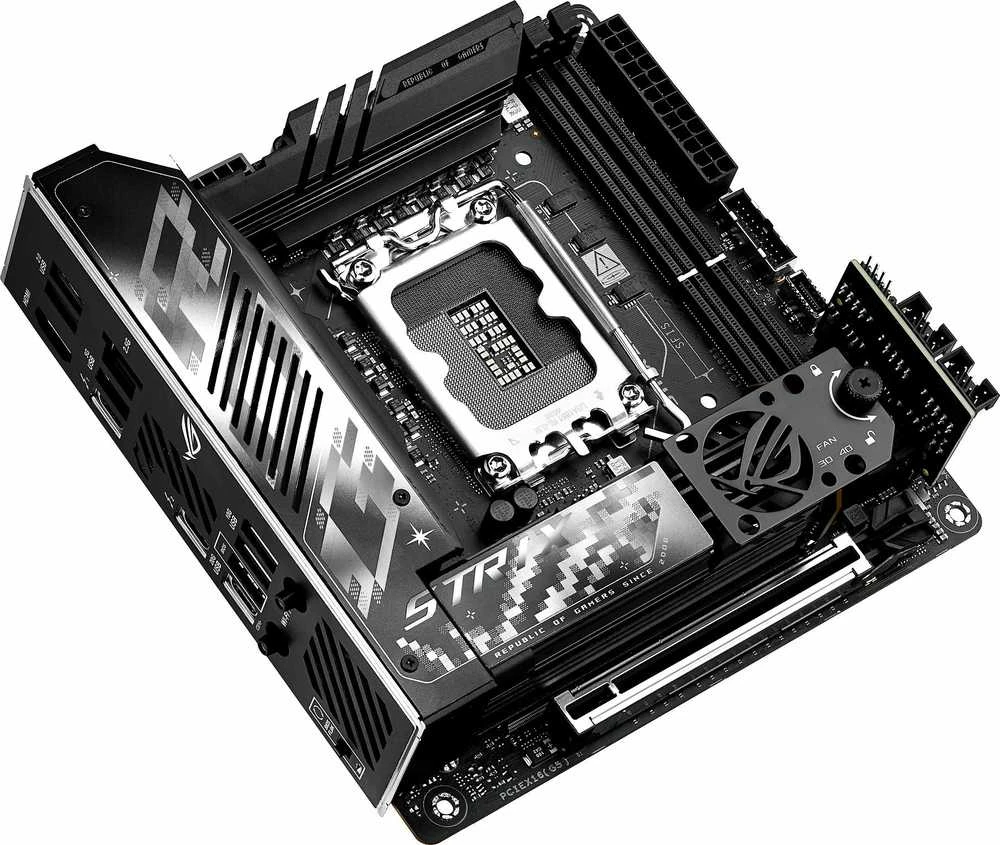 ASUS ROG Strix Z890-I žaidimų WiFi pagrindinė plokštė, LGA 1851 lizdas, Intel Z890, Mini-ITX, DDR5