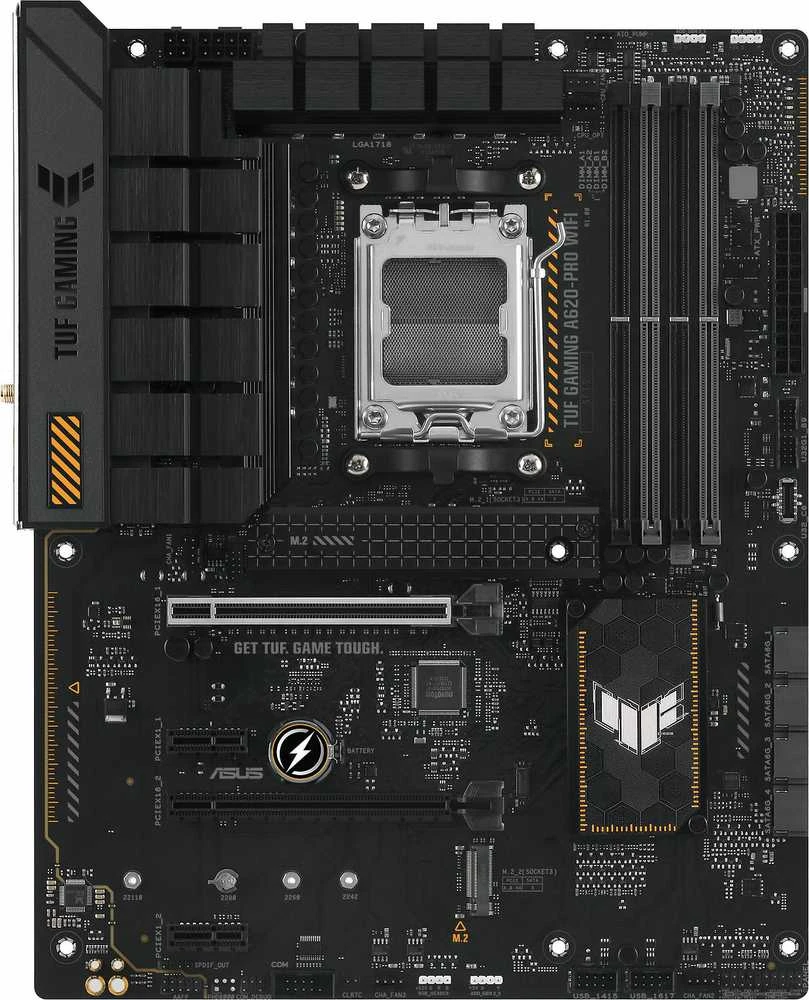 ASUS TUF Gaming A620-PRO WIFI, AMD A620 pagrindinė plokštė, AM5 lizdas, DDR5