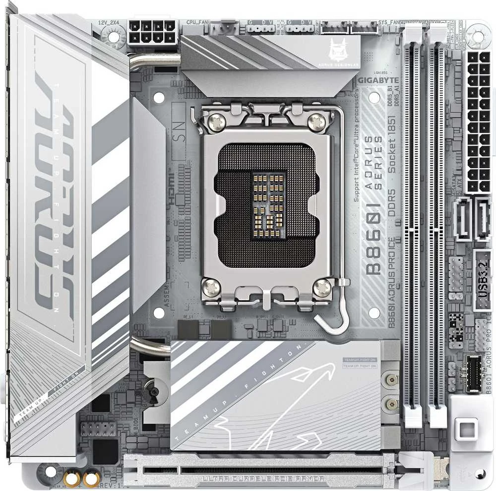 Pagrindinė plokštė GIGABYTE B860I AORUS PRO ICE LGA1851 MB 2xDDR5 2xSATA 2xM.2