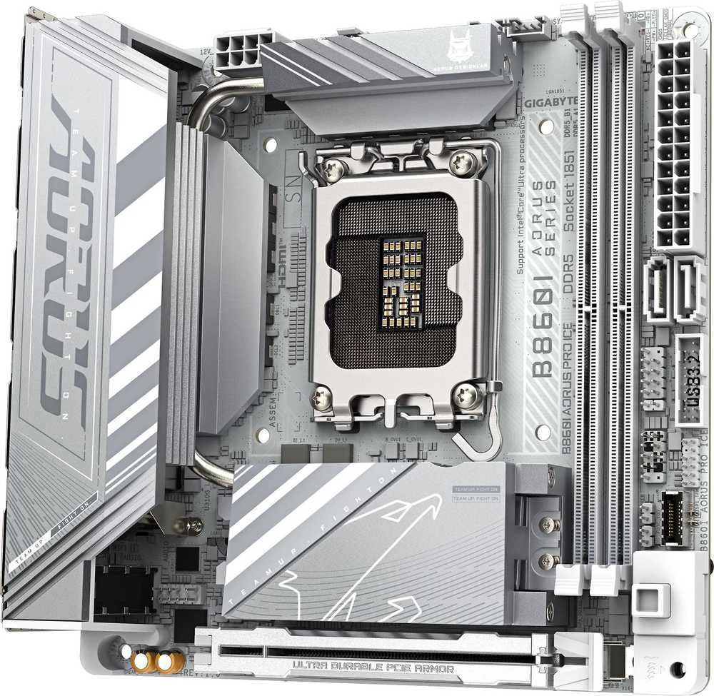 Pagrindinė plokštė GIGABYTE B860I AORUS PRO ICE LGA1851 MB 2xDDR5 2xSATA 2xM.2