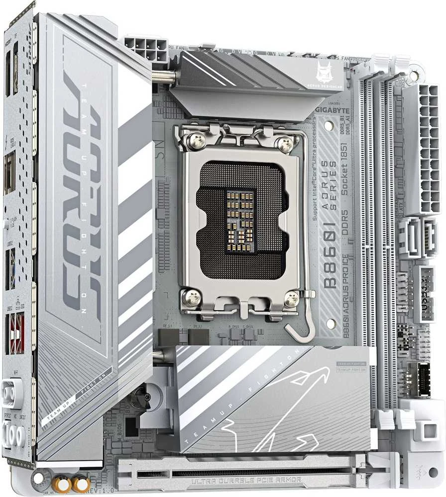 Pagrindinė plokštė GIGABYTE B860I AORUS PRO ICE LGA1851 MB 2xDDR5 2xSATA 2xM.2