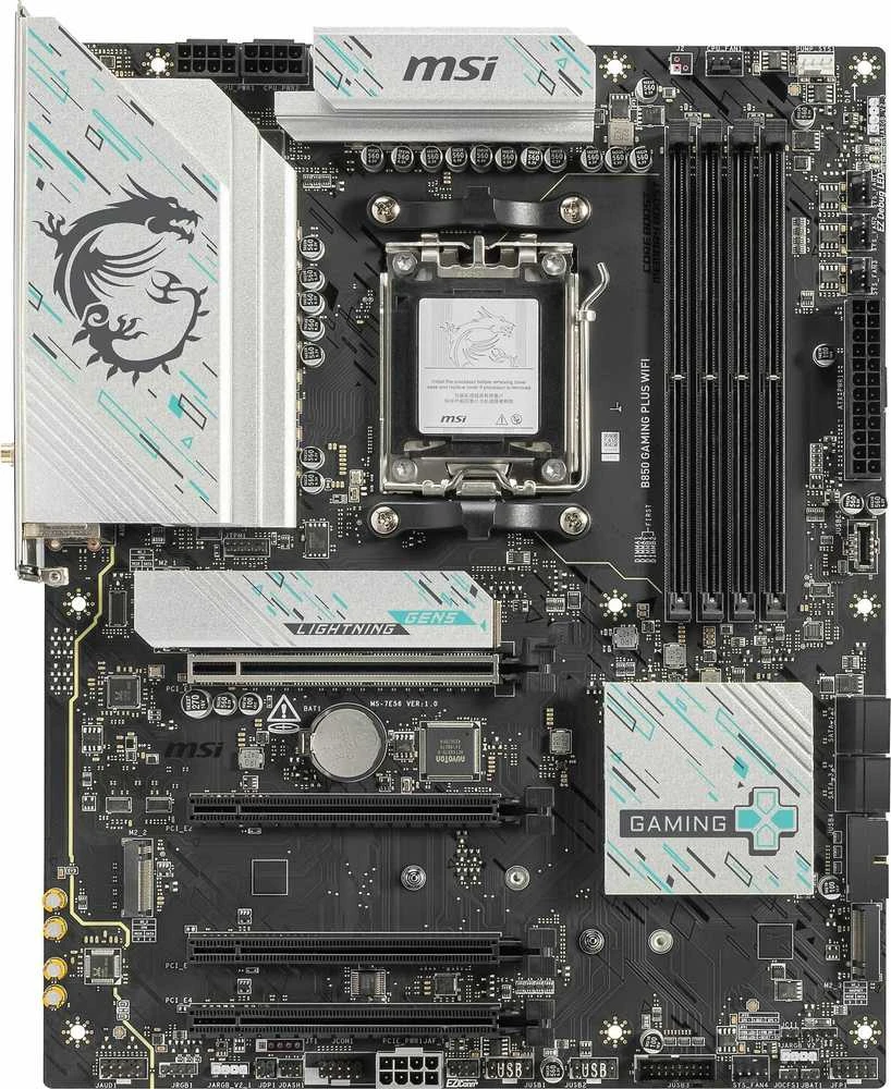 Pagrindinė plokštė MSI B850 GAMING PLUS WIFI