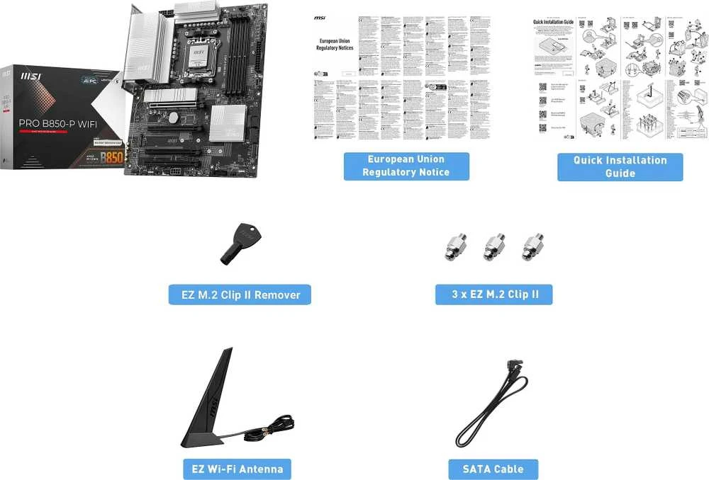 Pagrindinė plokštė MSI PRO B850-P WIFI