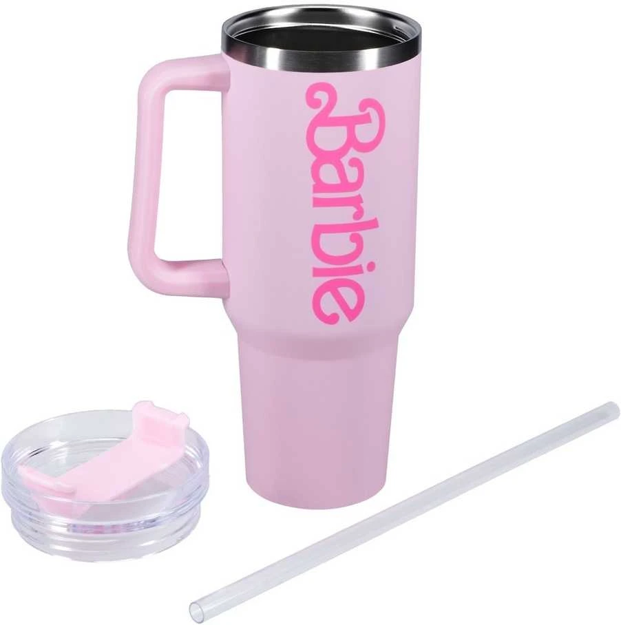 Paladone Barbie termo šiaudelio formos puodelis, 1200 ml