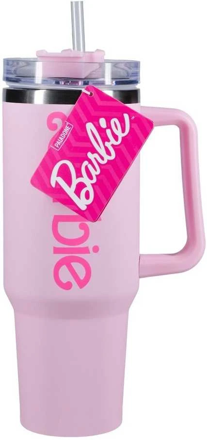 Paladone Barbie termo šiaudelio formos puodelis, 1200 ml