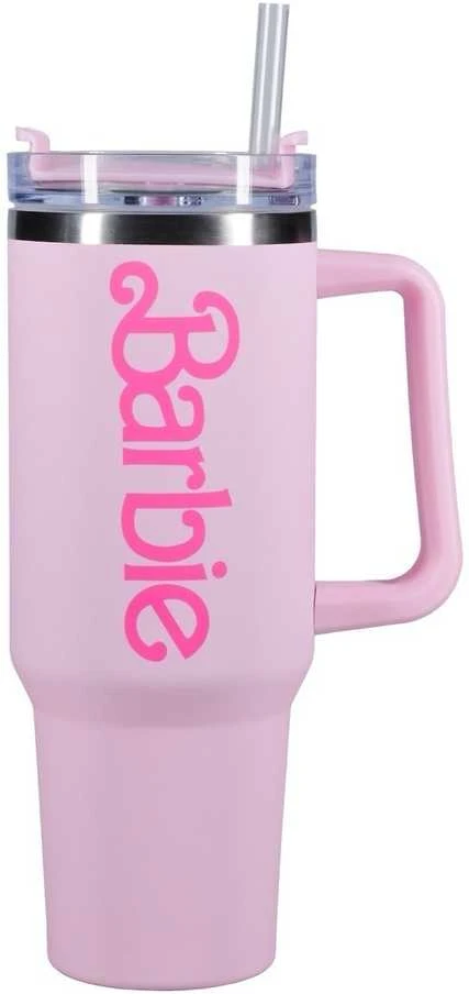 Paladone Barbie termo šiaudelio formos puodelis, 1200 ml
