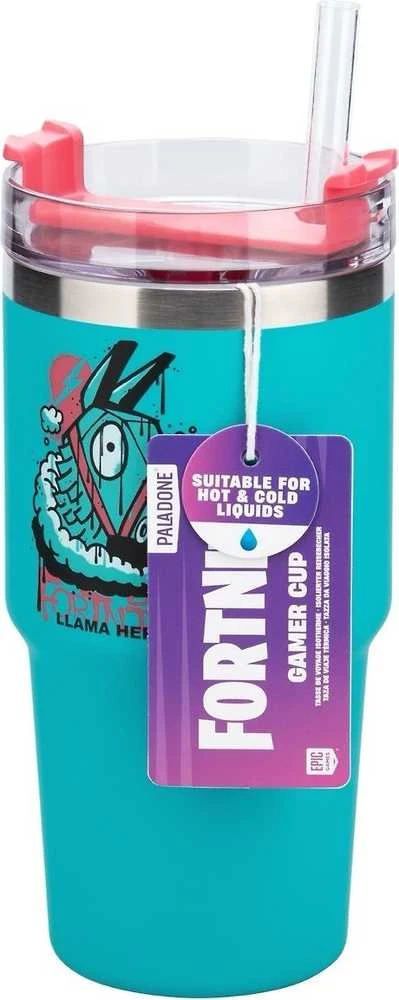 Paladone Fortnite Sandarus Puodelis su šiaudeliu | 600 ml