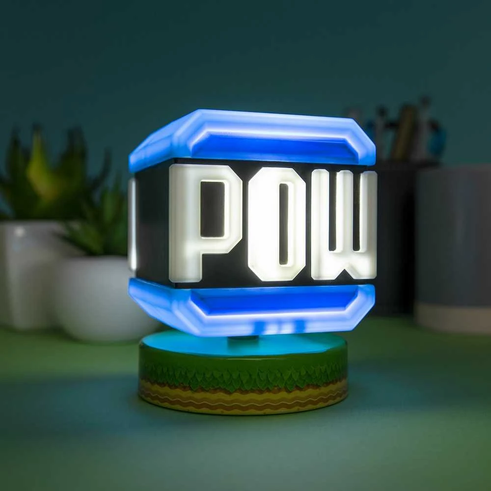 Paladone Nintendo Pow Block Icon lempa