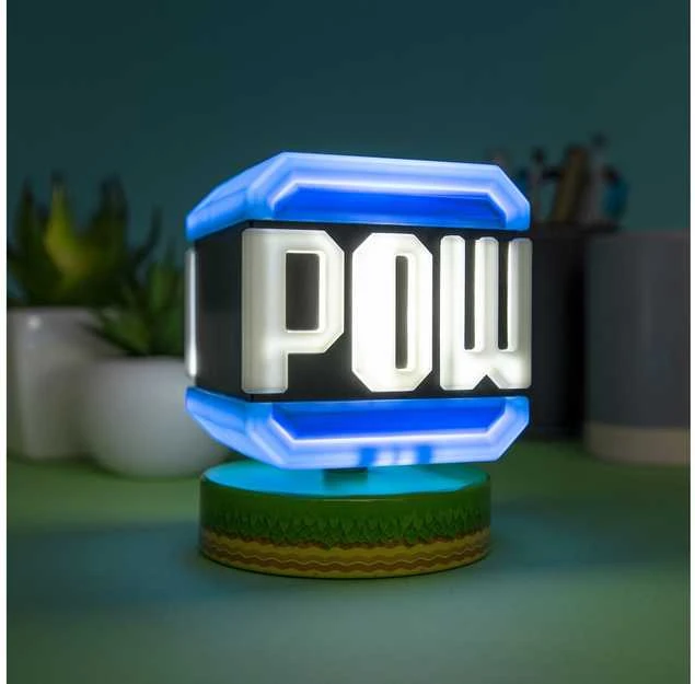 Paladone Nintendo Pow Block Icon lempa