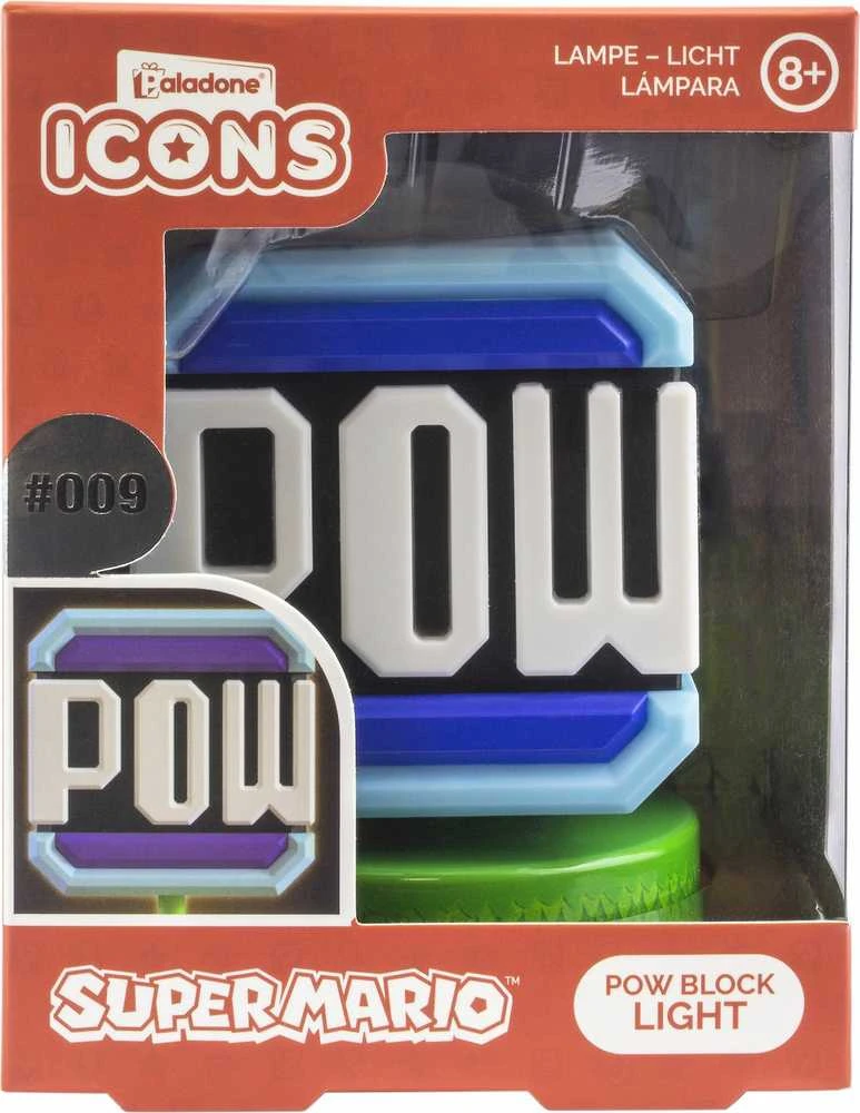 Paladone Nintendo Pow Block Icon lempa