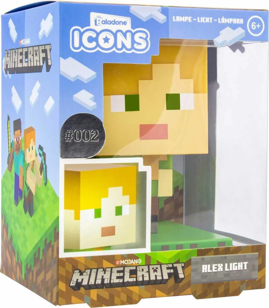 Paladone Minecraft Alex Icon lempa