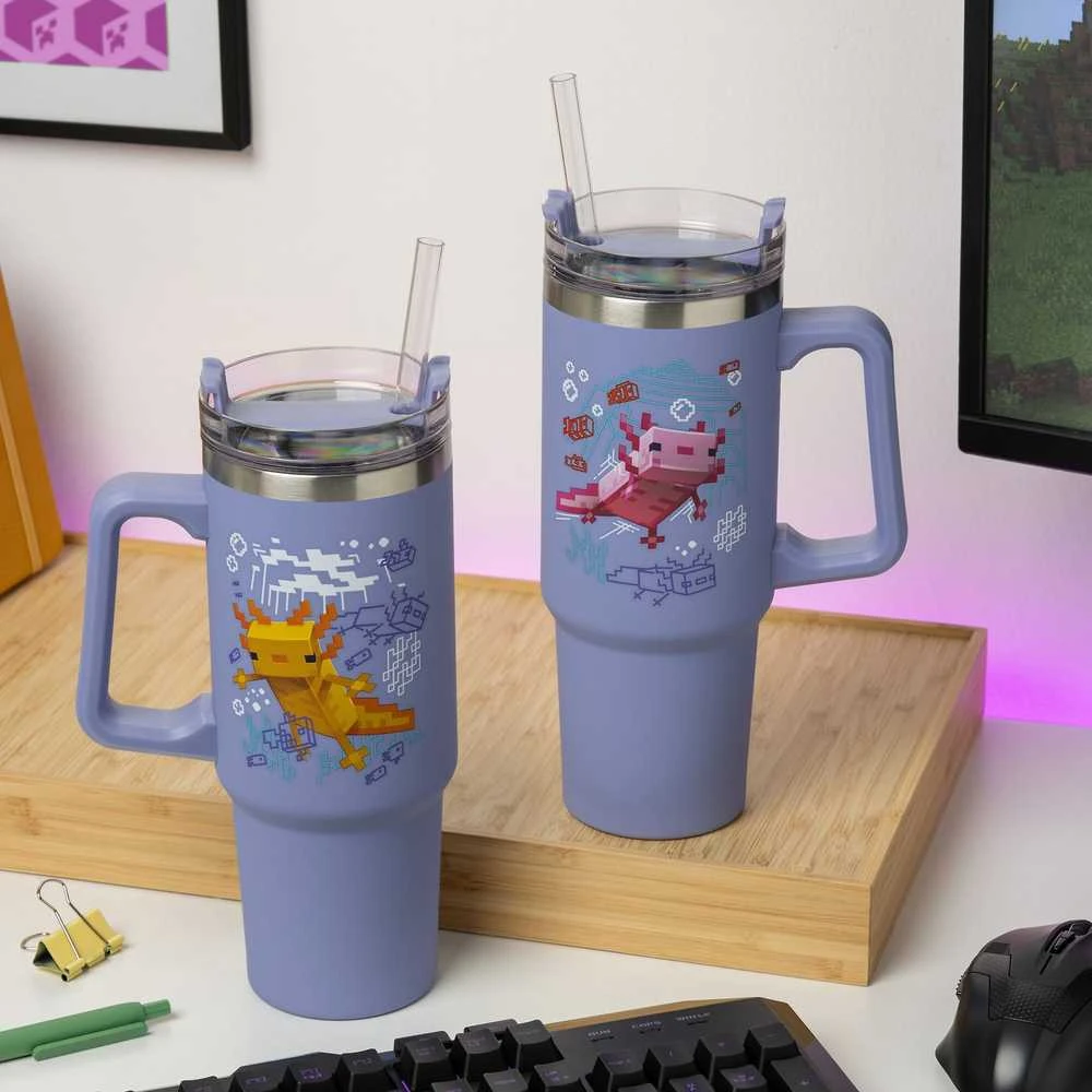 Paladone ABYstyle MINECRAFT Sandarus Puodelis su Šiaudeliu | 900 ml