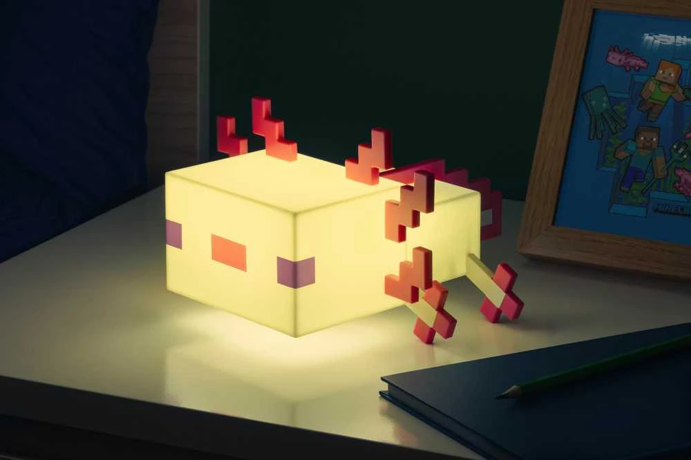 Paladone Minecraft Axolotl lempa