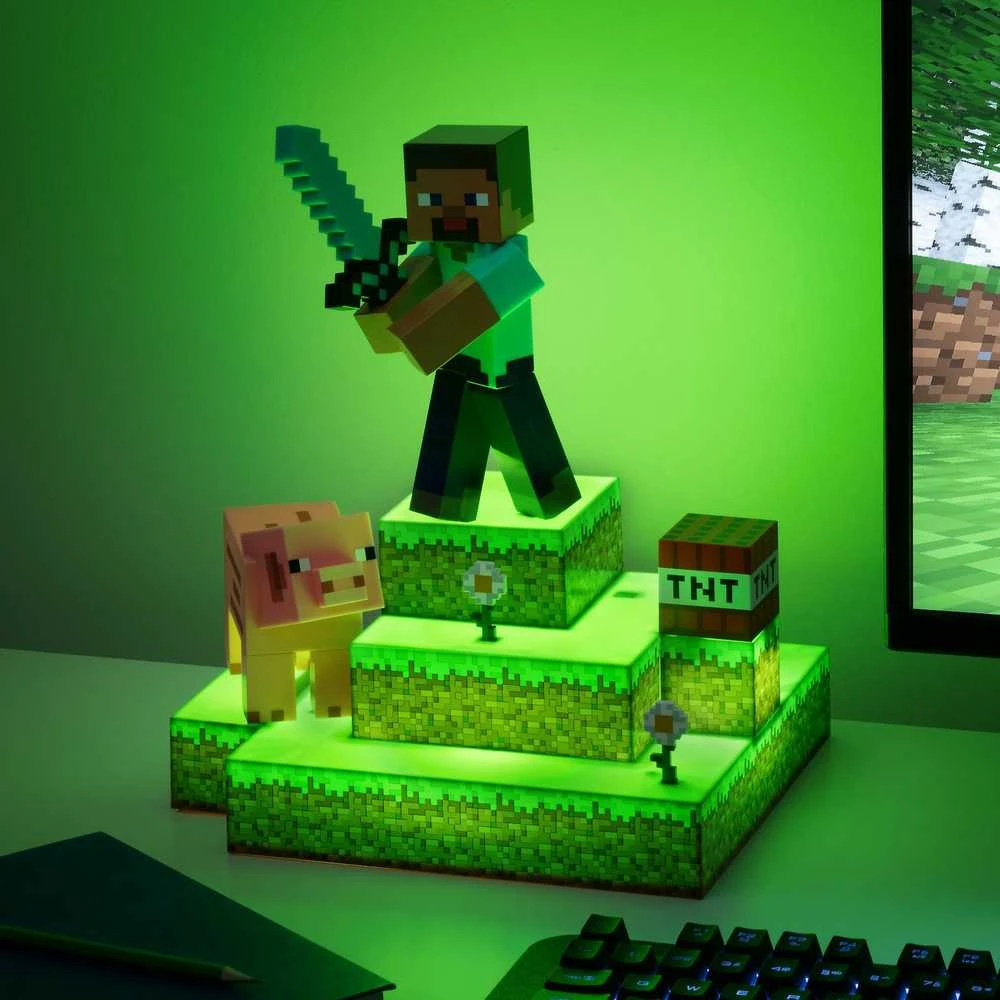 Paladone Minecraft Steve Diorama Figural lempa